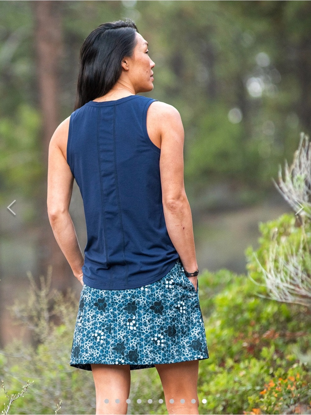 Title Nine Dream Swing Skort in batik blue. size Small. - Picture 10 of 10